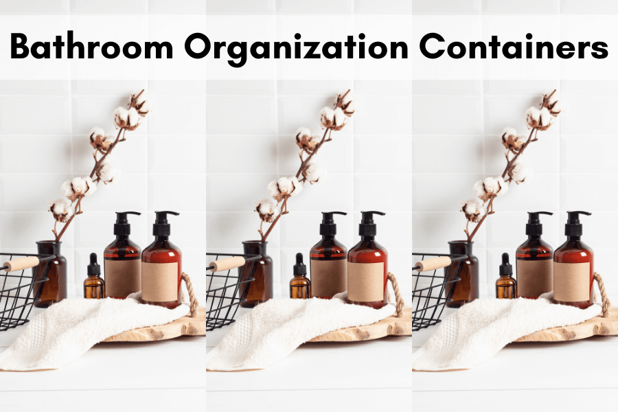 bathroom organization containers