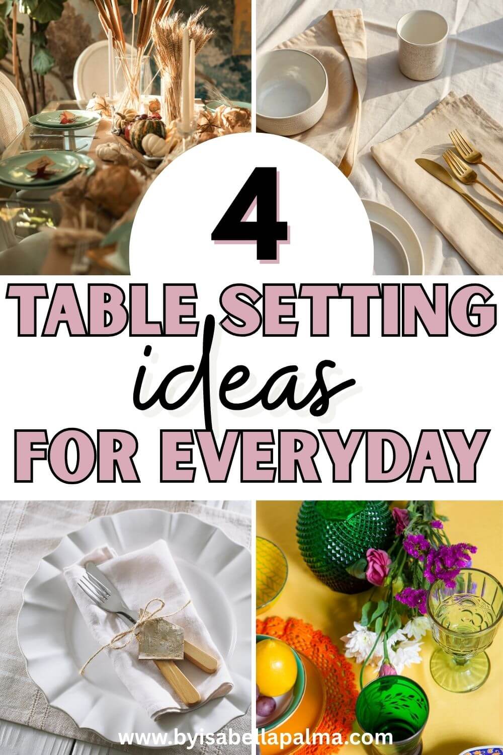 table settings ideas for everyday