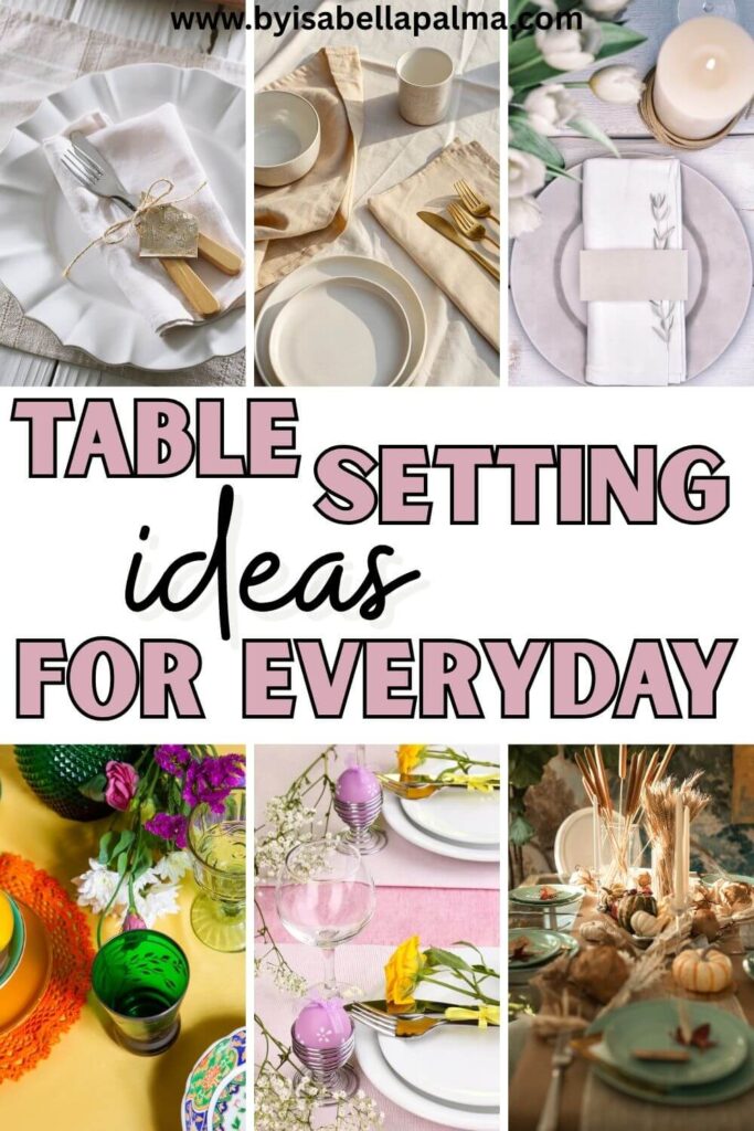 table settings ideas for everyday