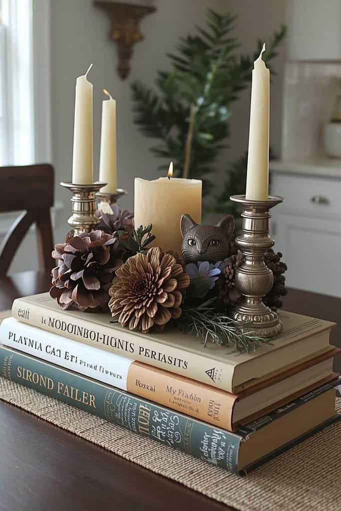 kitchen table centerpiece ideas winter
