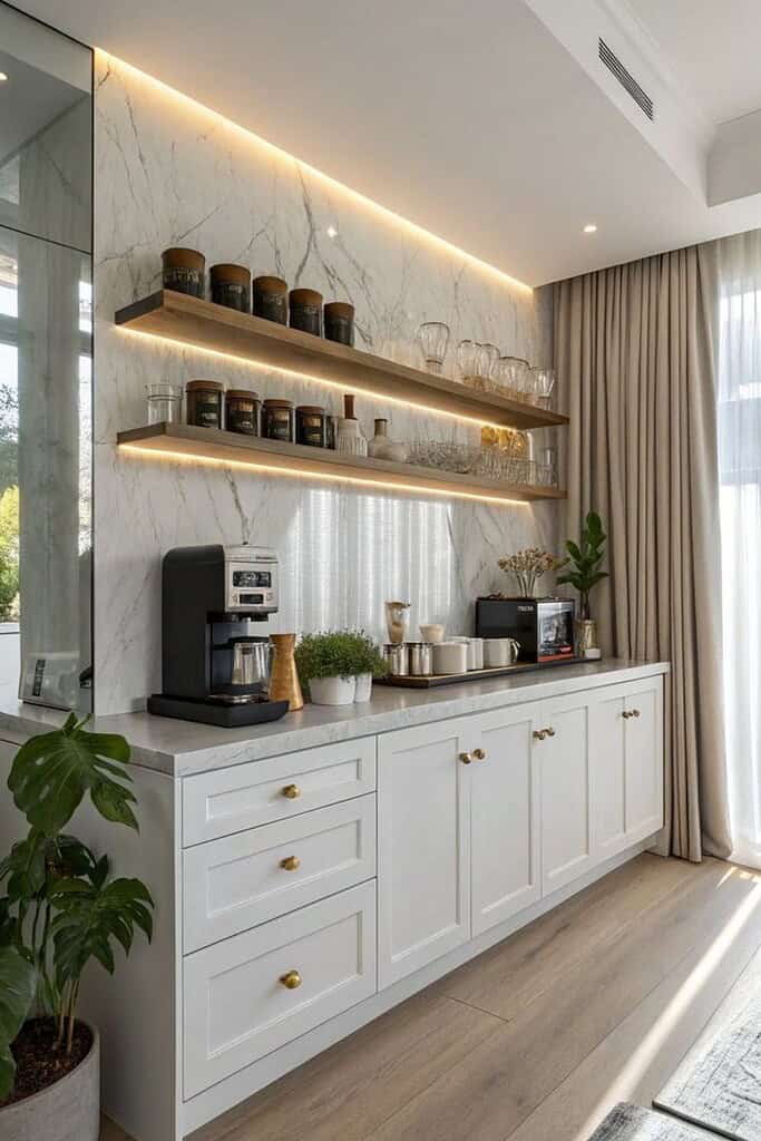 modern coffee bar