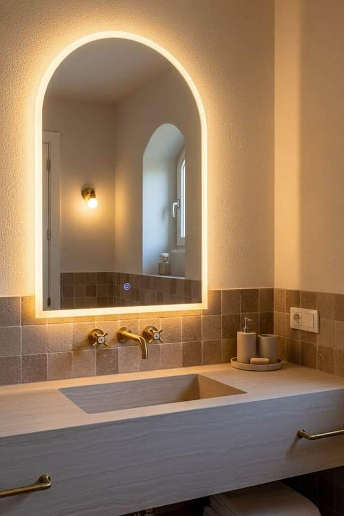 bathroom mirror